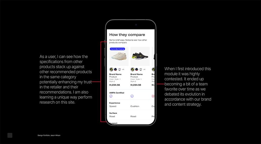 Product Information Area Visual