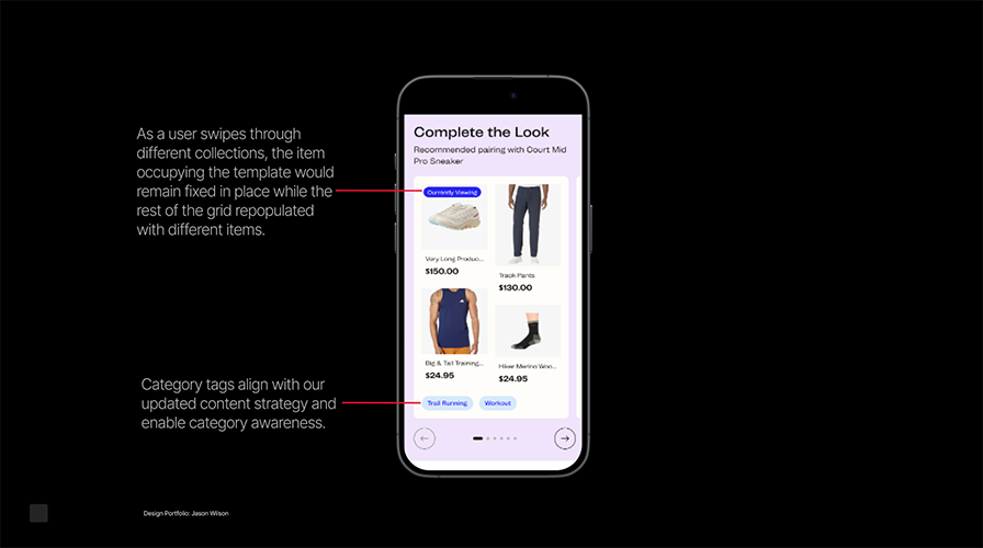Product Information Area Visual
